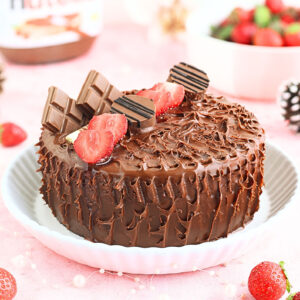 CHOCOLATE NUTELLA STRAWBERRY CAKE